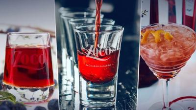 Tasting experience and cocktail mixing amid blackthorn bushes